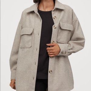 NWT H&M Light Beige Shacket
